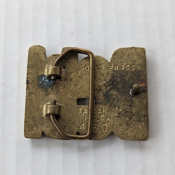Vintage Brass Debi Nameplate Belt Buckle main image 6